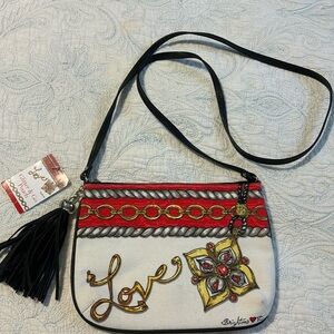 Brighton Glitter & Go Pouch Crossbody Bag NWT Tom Clancy